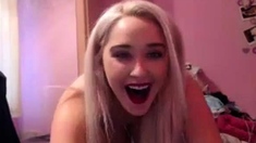 Blond british babe webcam