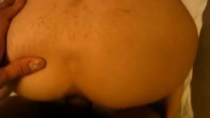 Lovely Asian girl gets bent over and pounded by this lusty fucker
