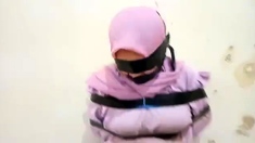 Hijab bondage training