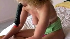 Beautiful Sonya having a horny solo toy masturbation