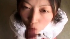 japanese doll takes a very nice facial