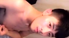 cute chinese boy wanking on cam. No cum (4'55'')