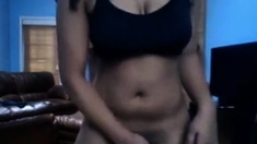 Ebony Ass Spread on Webcam